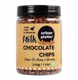 Urban Platter Milk Chocolate Chips   Plastic Jar  350 grams